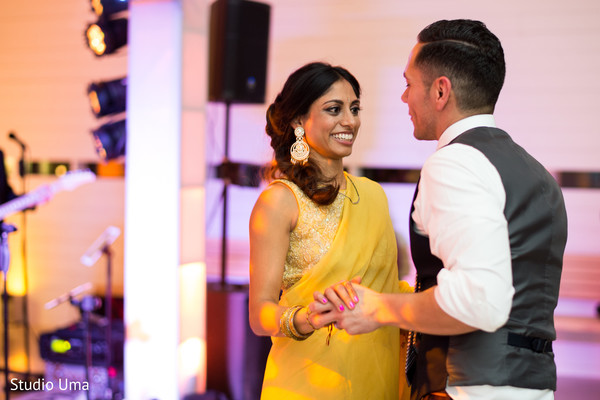 indian bride and groom first dance