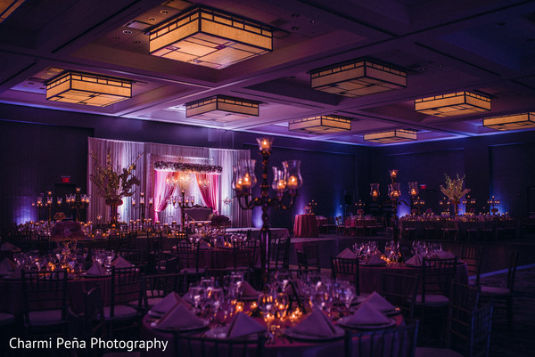 indian wedding reception floral and decor