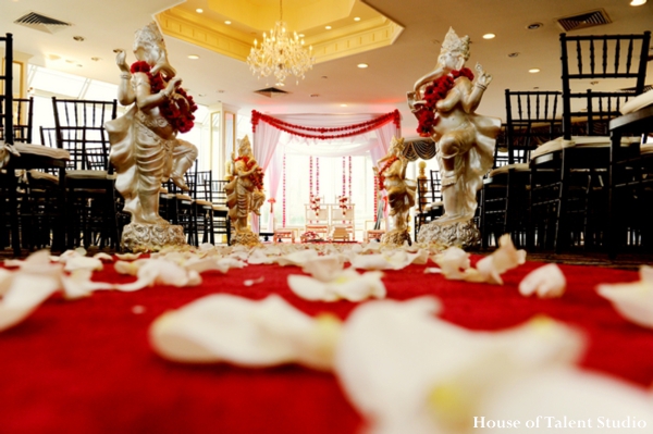 Ceremony,indian-wedding-ceremony-venue-mandap-red