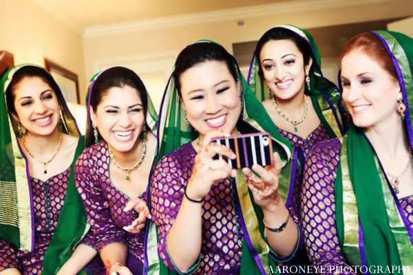 indian wedding bridesmaids