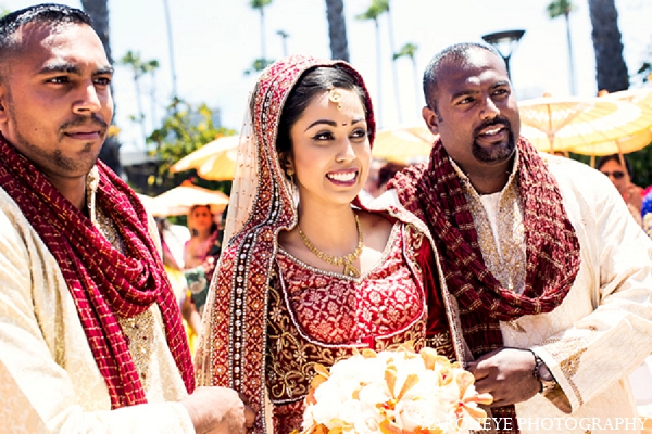 indian wedding ceremony bride family