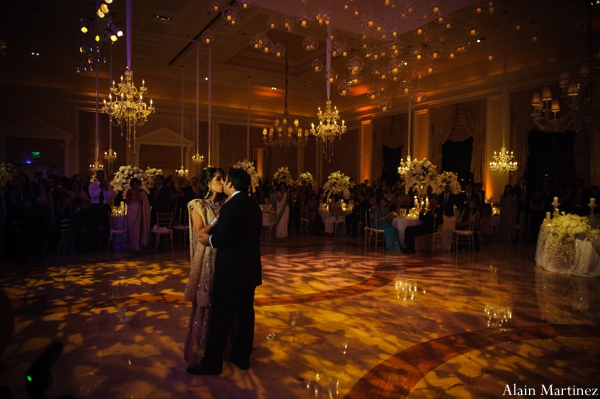 indian wedding reception dance floor lighting