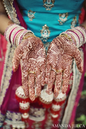 indian wedding bridal portrait traditional henna