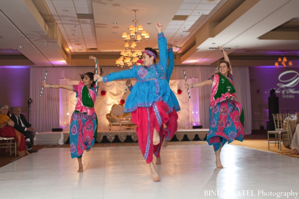 indian wedding reception dancers