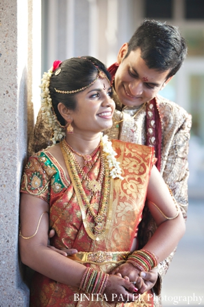 indian wedding bride groom portraits outdoors