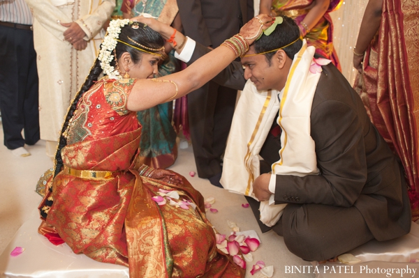 A traditional Indian ceremony. Many rituals and customs are performed by the bride, groom, and family.