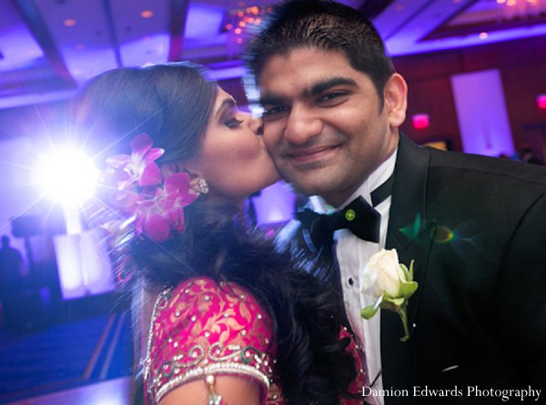 indian wedding bride groom reception portrait