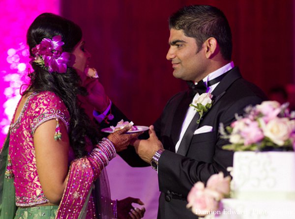indian wedding bride groom reception