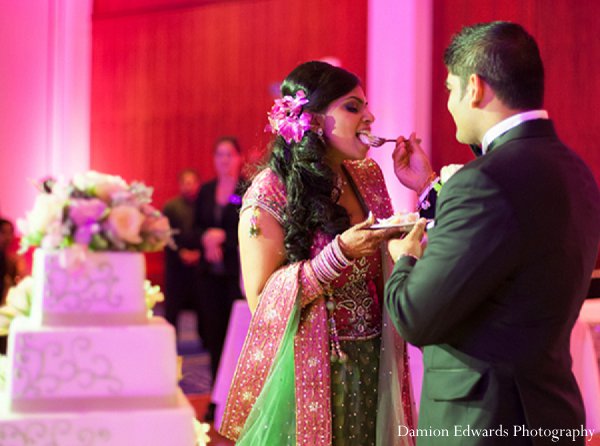 indian wedding cake treats bride groom