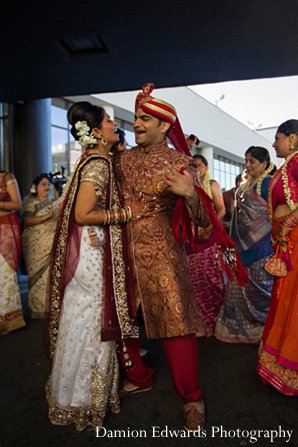 indian wedding ceremony bride groom closeup