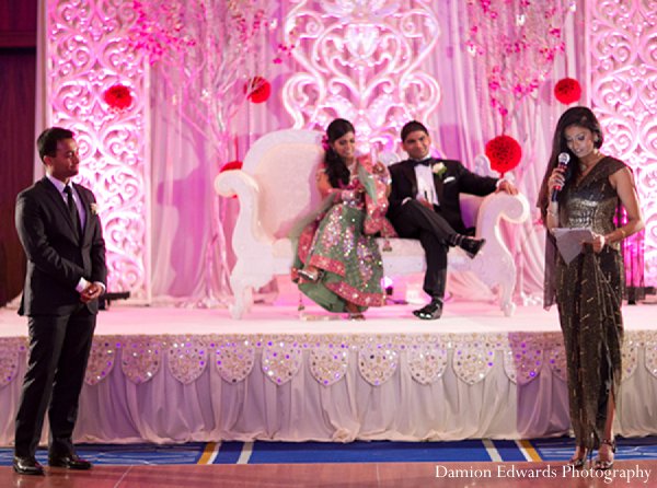 indian wedding reception bride groom