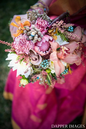 indian wedding bridal bouquet colorful inspiration ideas