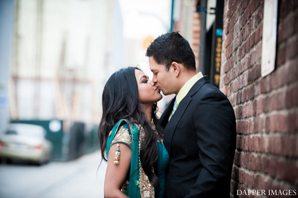 indian wedding engagement kissing portraits