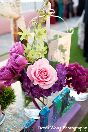indian wedding reception decor floral arrangments