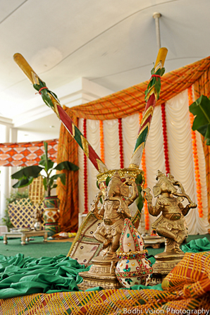 indian wedding bridal tent decor