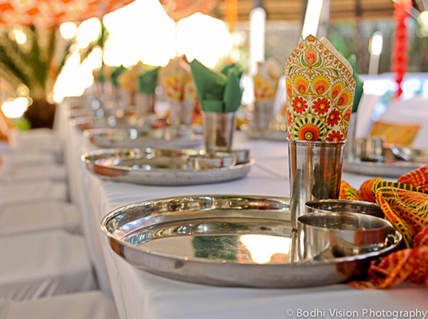 indian wedding tradition decor table