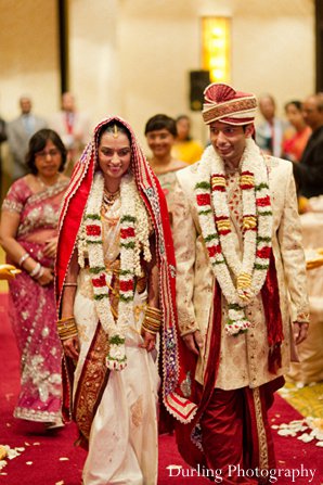 indian wedding bride aisle ceremony entrance