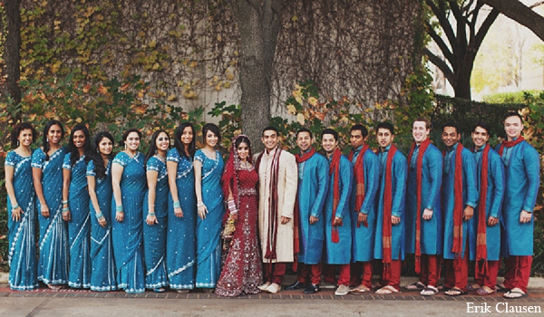 This gorgeous Indian couple celebrate their lively wedding festivities in Dallas, Texas.