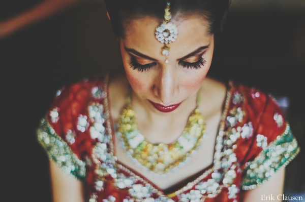 indian wedding bride portrait jewelry