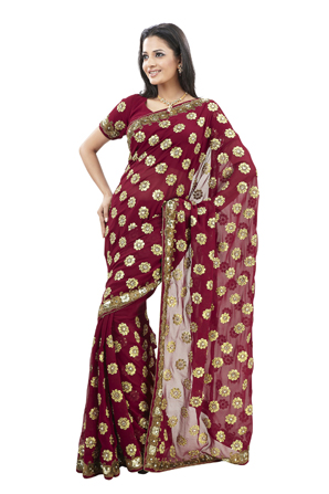 Gold Indian Wedding Sari Red,gold,indian wedding clothing,indian ...
