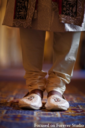 indian wedding sherwani groom shoes