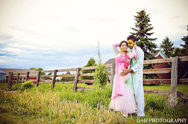 indian bride groom engagement portraits