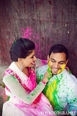 indian engagement photography groom bride