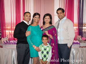 indian baby shower family portrait girl