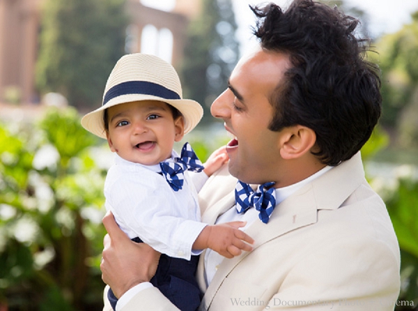 indian family portraits father baby outdoors