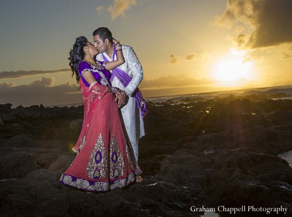 indian wedding sunset portraits