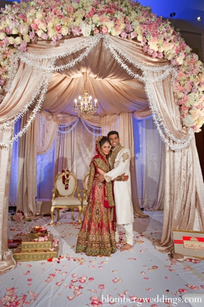 indian wedding ceremony bride groom mandap