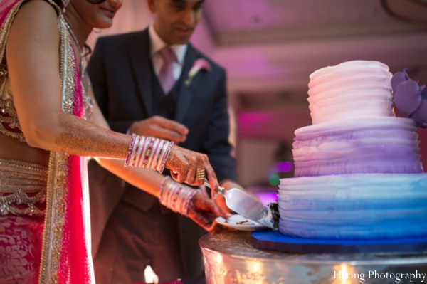 indian wedding bride groom cake cutting