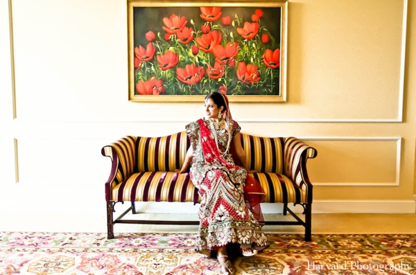 indian wedding bridal portrait colorful