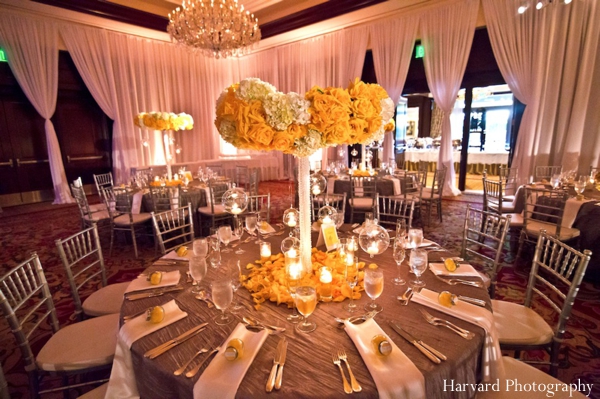 indian wedding reception table setting