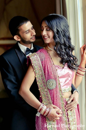 indian reception bride groom fashion