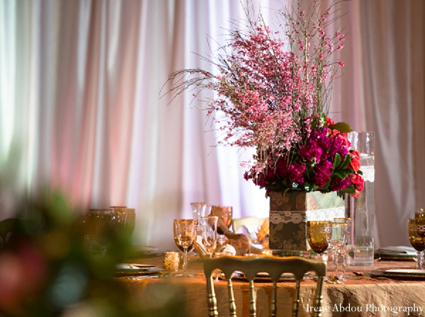 indian wedding table decor floral