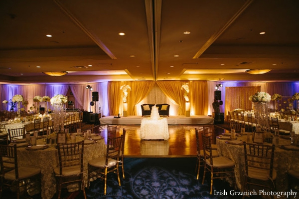 indian wedding venue reception lighting