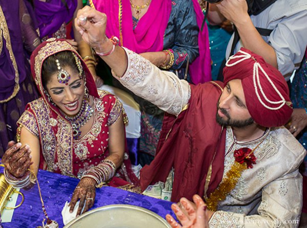indian wedding groom bride ceremony