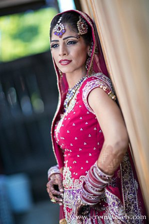 indian wedding red lengha