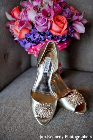 indian-wedding-shoes-bouquet-colorful-silver