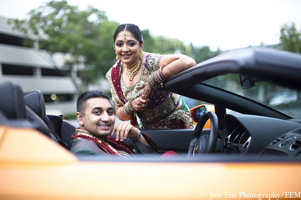 indian wedding bride groom transportation