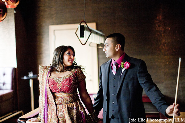 indian wedding portraits groom bride
