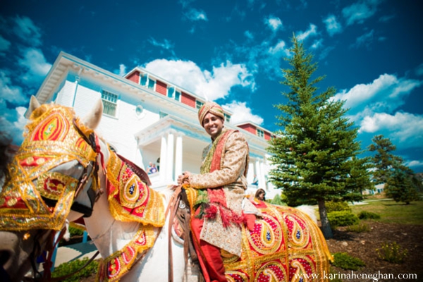 indian-wedding-baraat-tradtional-groom-on-white-horse