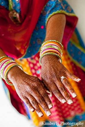 indian wedding bridal mehndi coloful outfit
