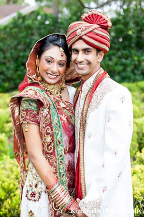 indian wedding bride groom portaits ceremony