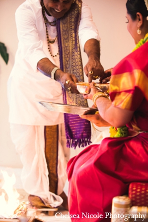 indian wedding ceremony mandap red gold