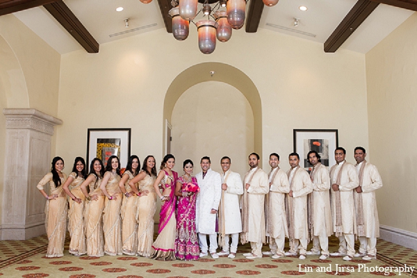 indian wedding bride groom bridal party