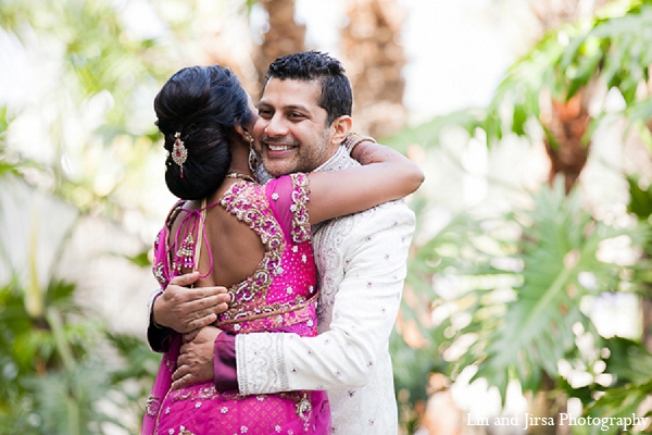 indian wedding bride groom first look