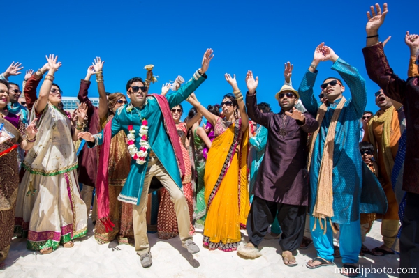 indian wedding baraat beach celebration