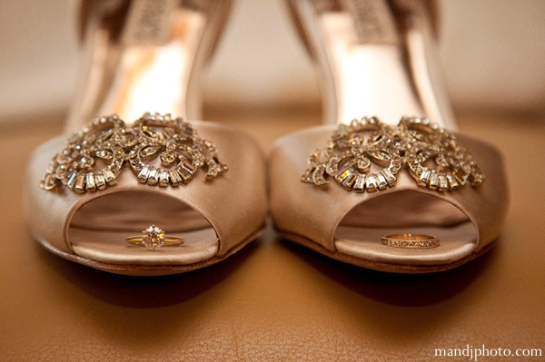 indian wedding bridal shoes gold
